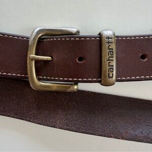 Carhartt Leather Belt; Brown; Men's Size 42-46 (length 50)